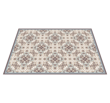 Tapis vinyle carreaux de ciment conception à motifs ornés - TenStickers