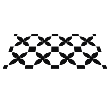 Tapis vinyle cuisine carrelage monochrome - TenStickers