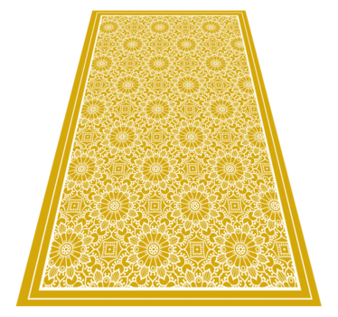 Tapis vinyle vintage Jaune de forme vintage - TenStickers