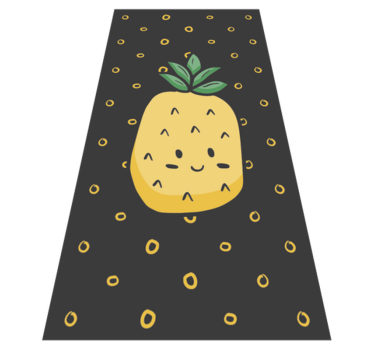 Tapis vinyle pour enfants ananas joyeux - TenStickers