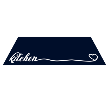 Tapis vinyle cuisine Élégance culinaire script - TenStickers