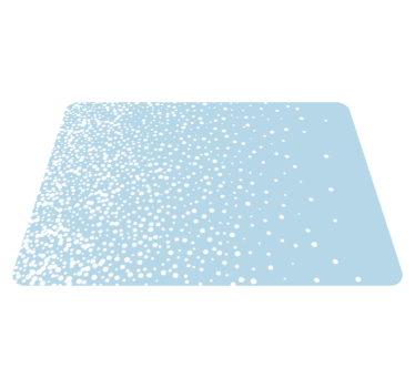 Tapis vinyle bleu dégradé de points blancs - TenStickers