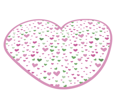 Tapis vinyle autres tapis décor à motifs de coeur - TenStickers