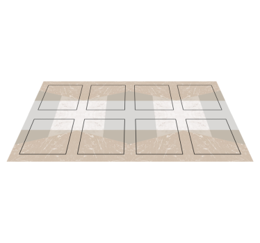 tapis vinyle avec motif Carreaux de marbre - TenStickers