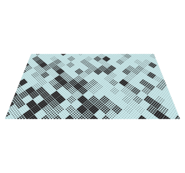 Tapis mosaique vinyle motif en mosaïque - TenStickers