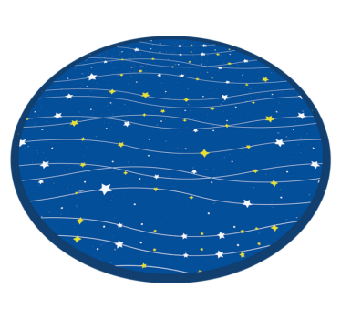 Tapis vinyle étoile orbite céleste - TenStickers