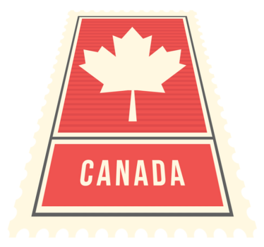 Tapis vinyle vintage feuille d'érable du canada - TenStickers