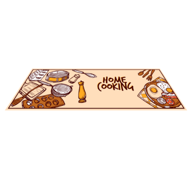 Tapis vinyle cuisine cuisine domestique - TenStickers