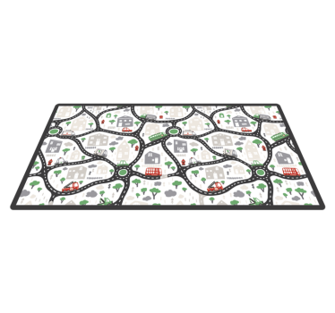 Tapis vinyle route routes de jeu en ville - TenStickers