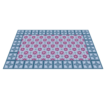 Tapis vinyle carreaux de ciment carrelage à motifs ornés - TenStickers