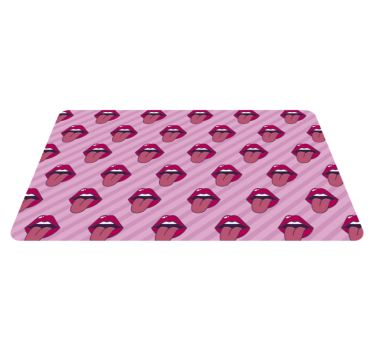 Tapis vinyle autres tapis motif de bouche - TenStickers