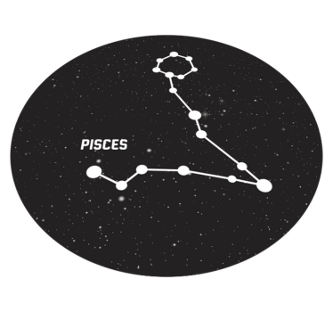 Tapis vinyle étoile constellation des poissons - TenStickers