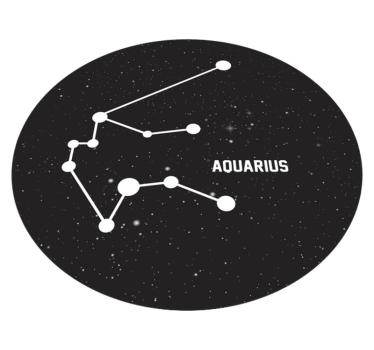 Tapis vinyle étoile constellation du verseau - TenStickers