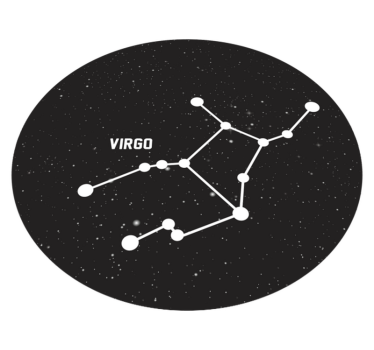 Tapis vinyle étoile constellation de la vierge - TenStickers