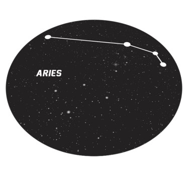 Tapis vinyle étoile constellation du bélier - TenStickers