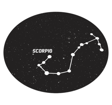 Tapis vinyle étoile constellation du scorpion - TenStickers