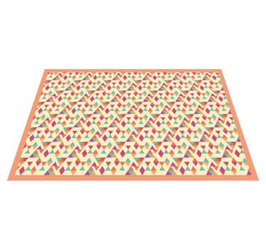 Tapis mosaique vinyle coureur à motifs en mosaïque - TenStickers