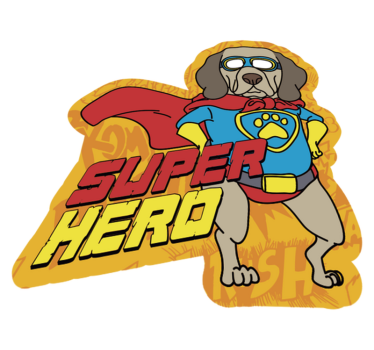 Tapis vinyle autres tapis chien super-héros - TenStickers