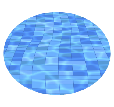 Tapis vinyle carreaux de ciment ondulation aquatique - TenStickers