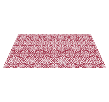 Tapis cuisine vintage rouge marocain - TenStickers