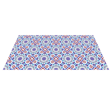 Tapis vinyle carreaux de ciment motif en céramique - TenStickers