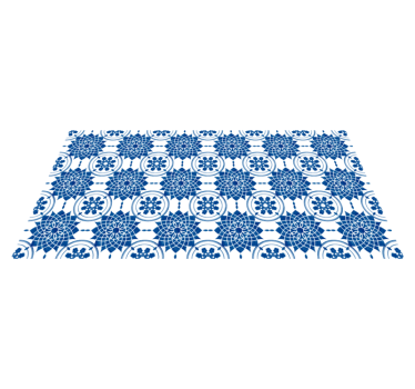 Tapis vinyle carreaux de ciment médaillon ornemental - TenStickers