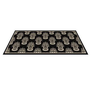 Tapis vinyle vintage motif floral baroque - TenStickers