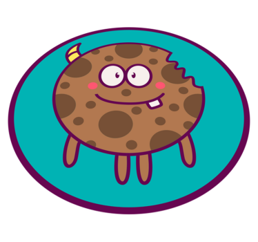 Tapis vinyle autres tapis cercle de dessin animé de biscuit - TenStickers