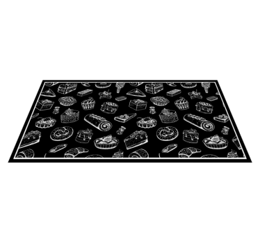 Tapis vinyle autres tapis croquis de confiserie - TenStickers