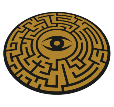 Tapis vinyle entrée ethnique Œil grec - TenStickers