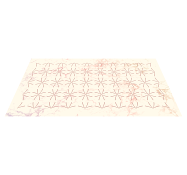 Tapis vinyle salon motif étoile géométrique - TenStickers