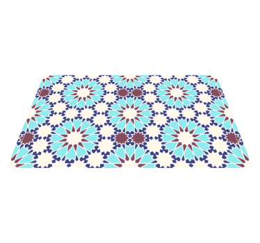 Tapis vinyle carreaux de ciment élégance du motif mosaïque - TenStickers