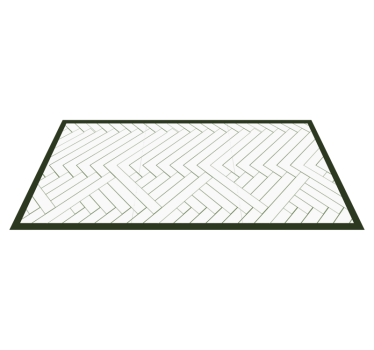 Tapis vinyle cuisine mosaique carreaux blancs abstraits - TenStickers