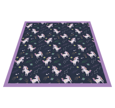Tapis vinyle pour enfants jeu fantastique de licorne - TenStickers