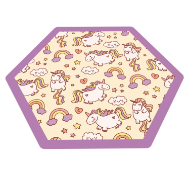 Tapis vinyle pour enfants terrain de jeu licorne - TenStickers