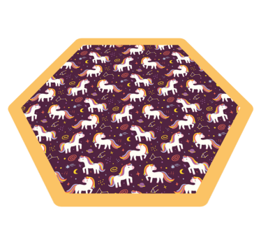 Tapis vinyle pour enfants zone de jeu licorne - TenStickers