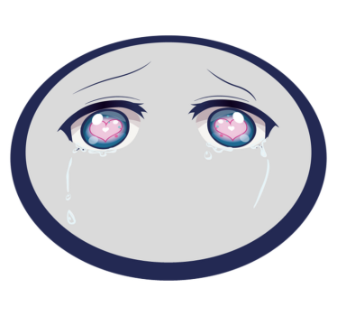 Tapis vinyle autres tapis visage d'anime qui pleure - TenStickers