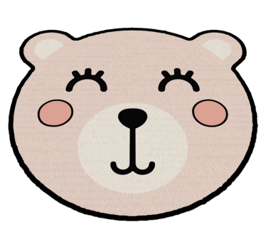 Tapis vinyle pour enfants pièce de personnage d'ours - TenStickers