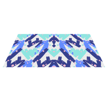 Tapis vinyle salon motif de camouflage abstrait - TenStickers