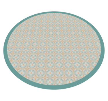 Tapis mosaique vinyle cercle de motif mosaïque - TenStickers