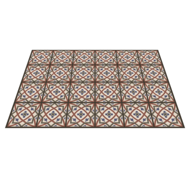 Tapis vinyle carreaux de ciment modèle méditerranéen - TenStickers