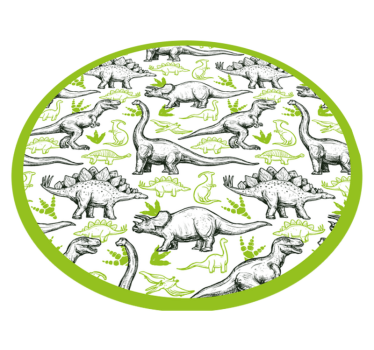 Tapis vinyle autres tapis cercle sur le thème des dinosaures - TenStickers