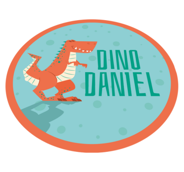 Tapis vinyle autres tapis cercle personnalisable dinosaure - TenStickers