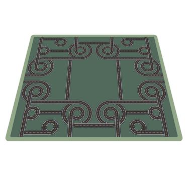 Tapis vinyle route modèle de chaussée - TenStickers