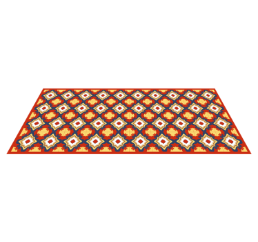 Tapis mosaique vinyle coureur de mosaïque complexe - TenStickers