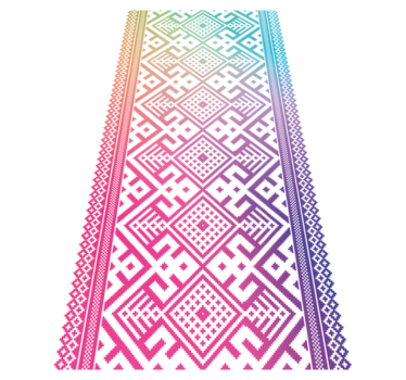 Tapis vinyle pour enfants récréation géométrique - TenStickers