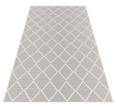 Tapis vinyle salon surface à motif diamant - TenStickers