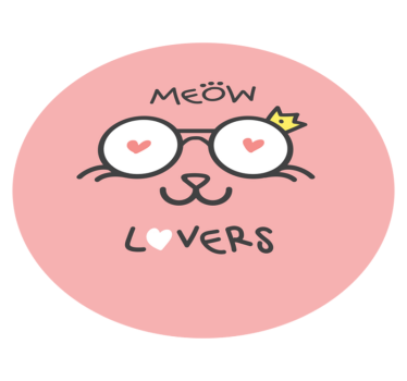 Tapis vinyle pour enfants graphique amoureux des chats - TenStickers
