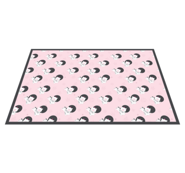 Tapis vinyle pour enfants graphique de ballerine ludique - TenStickers