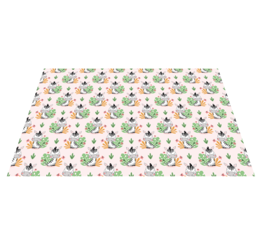 Tapis vinyle autres tapis motif de jungle zébrée - TenStickers
